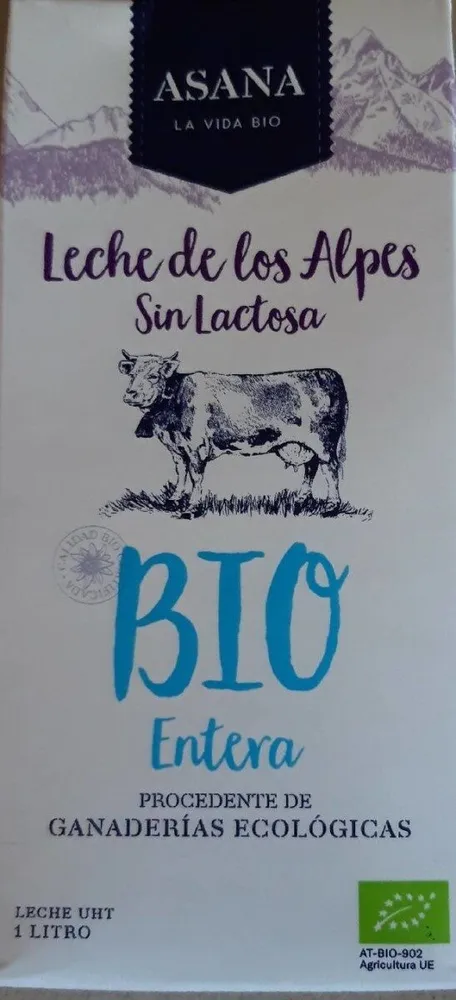 Leche BIO entera sin lactosa