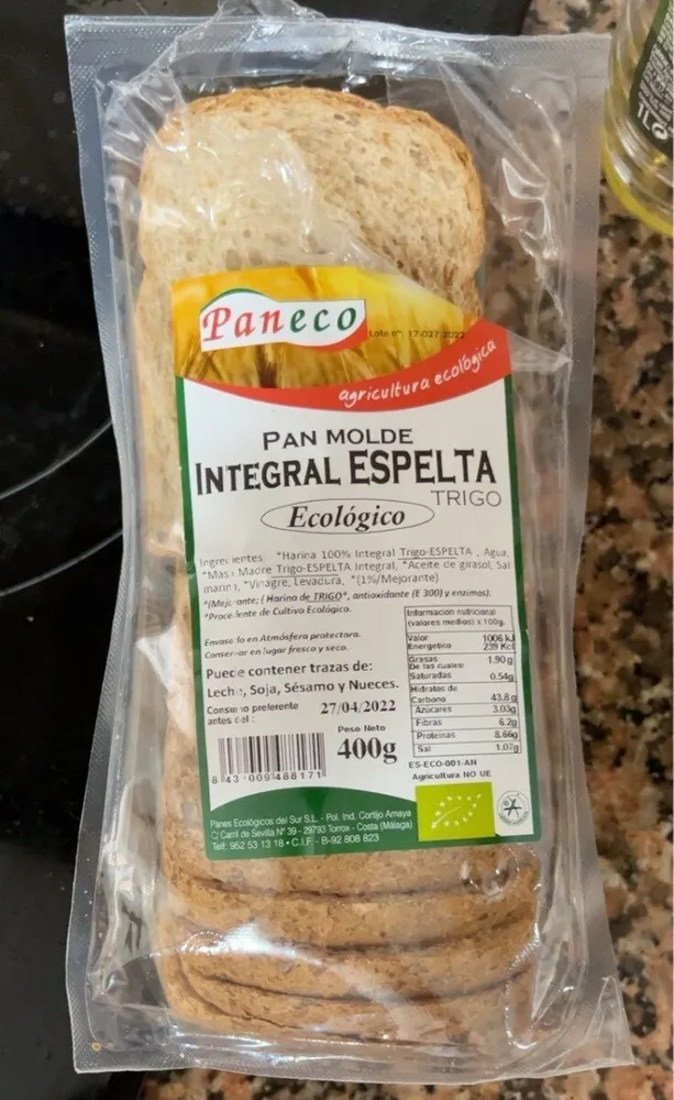 Pan molde integral espelta