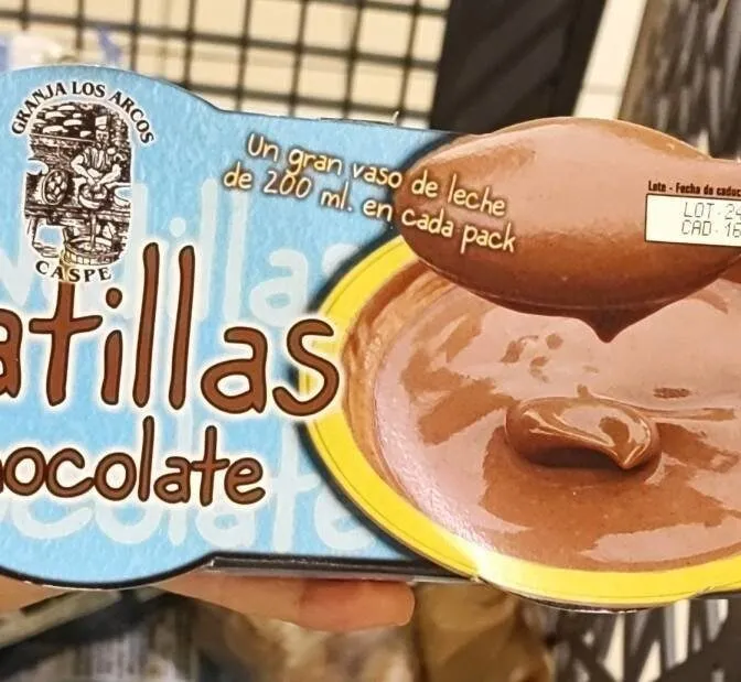 Natillas de chocolate