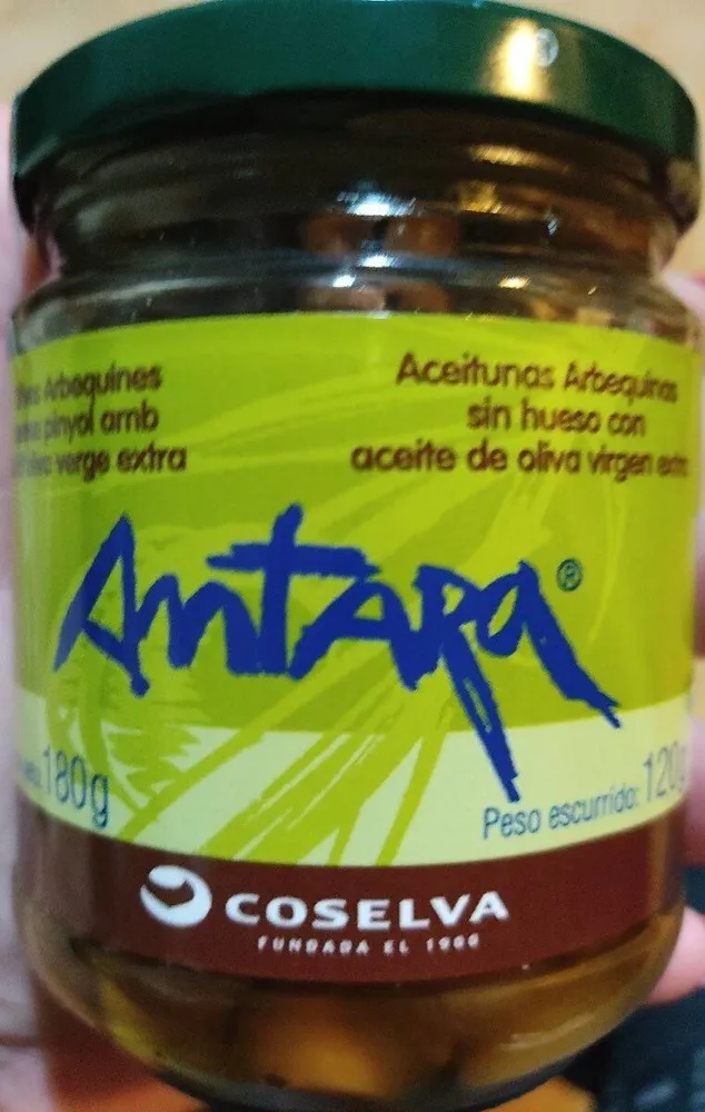 Aceitunas Arbequinas sin hueso con aceite de oliva virgen extra