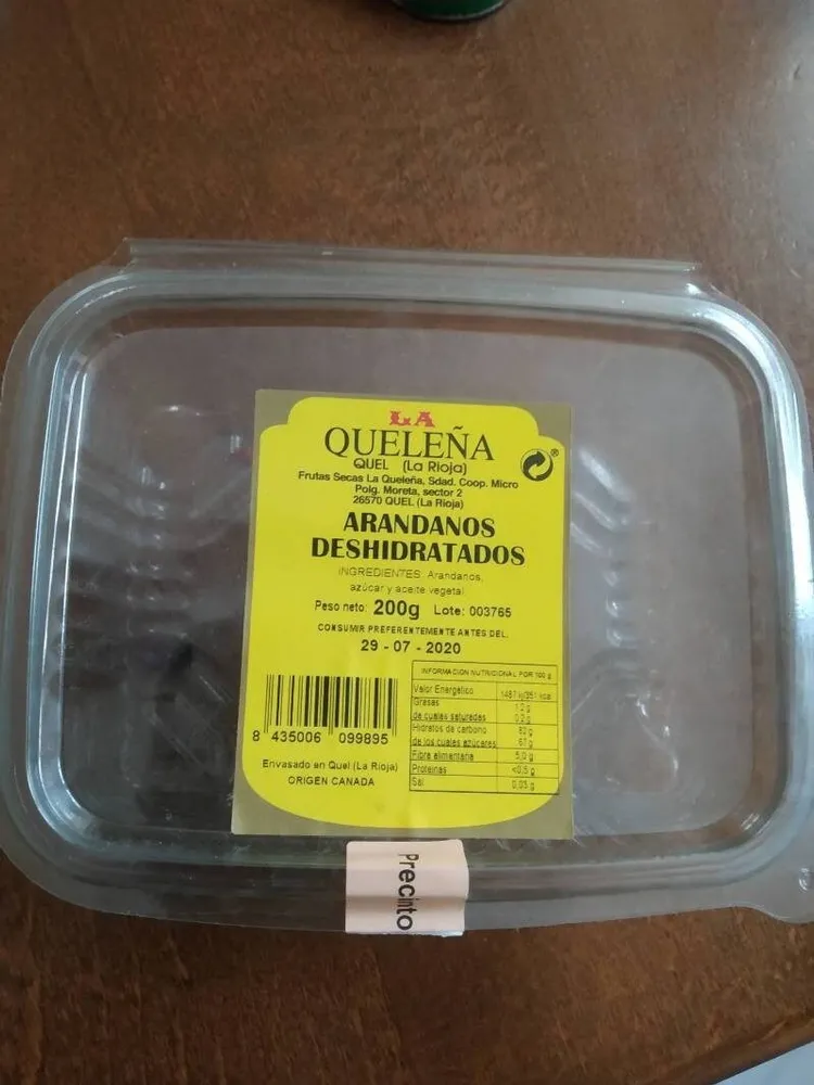 Arándanos deshidratados