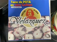 Tacos de pota en salsa gallega