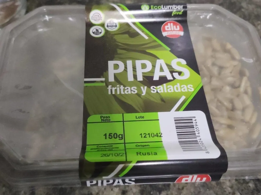 Pipas fritas y saladas