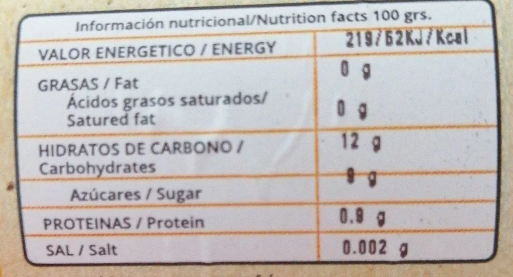 Marmelada de mango con stevia