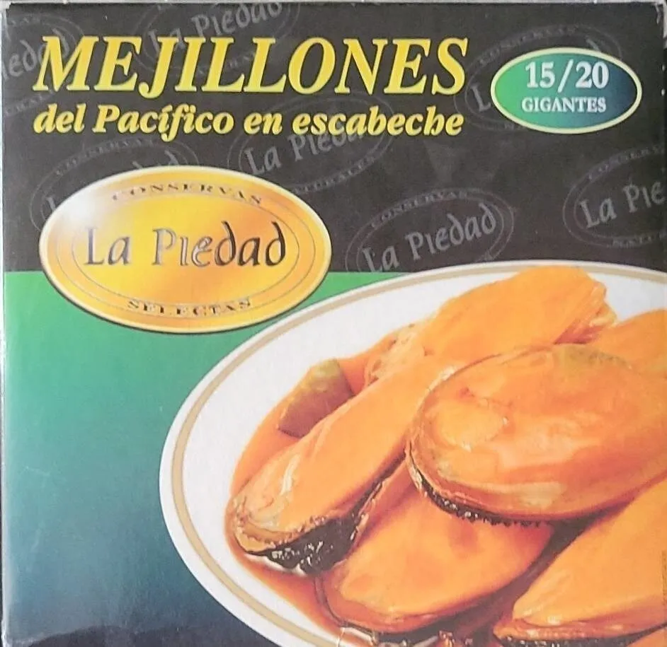 Mejillones del Pacífico en escabeche