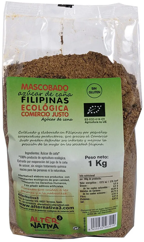 Azúcar de caña mascobado