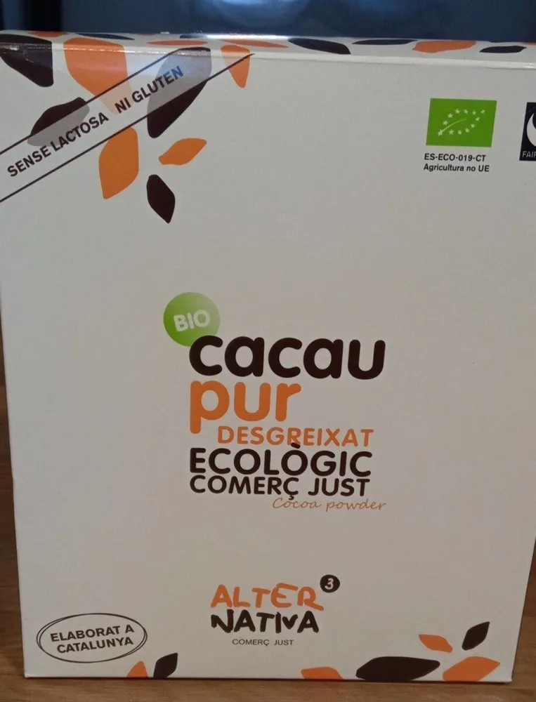 Cacau pur desgreixat ecologic comerç just