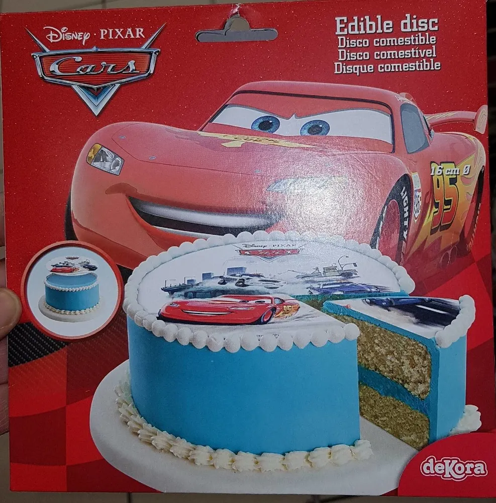 Disque en Sucre 16 cm Cars
