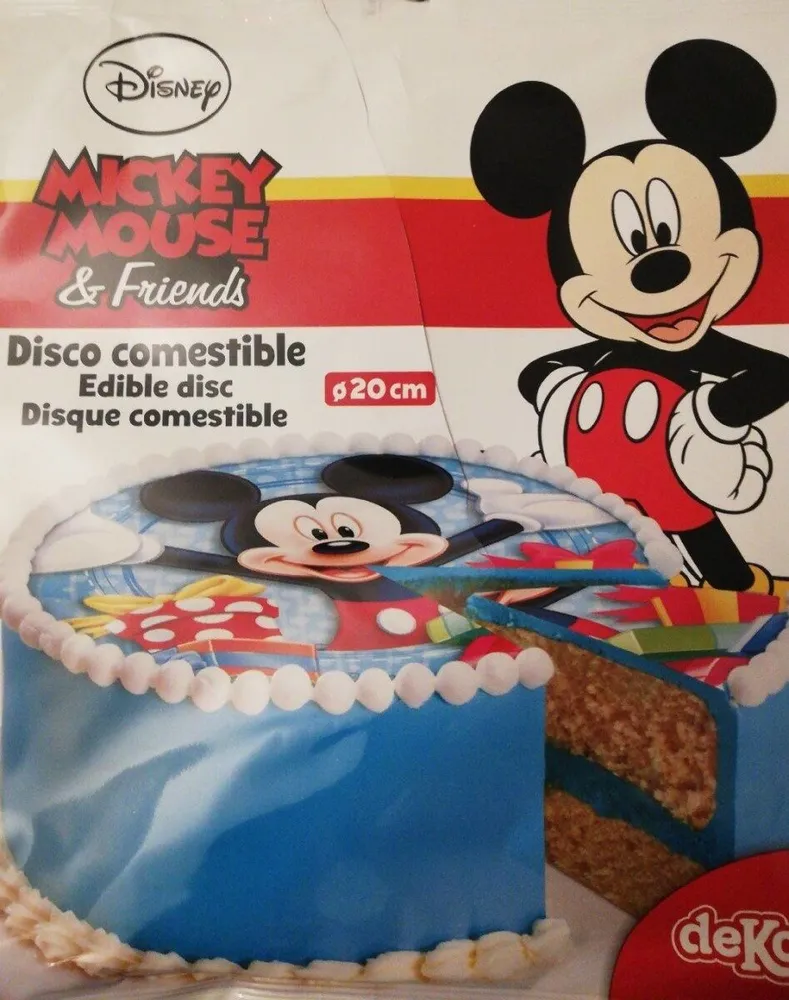 Disque comestible mickey mouse & friends