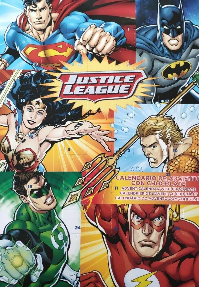 Justice League Calendario de adviento con chocolate