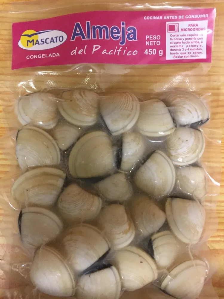 Almeja del pacifico entera cocida