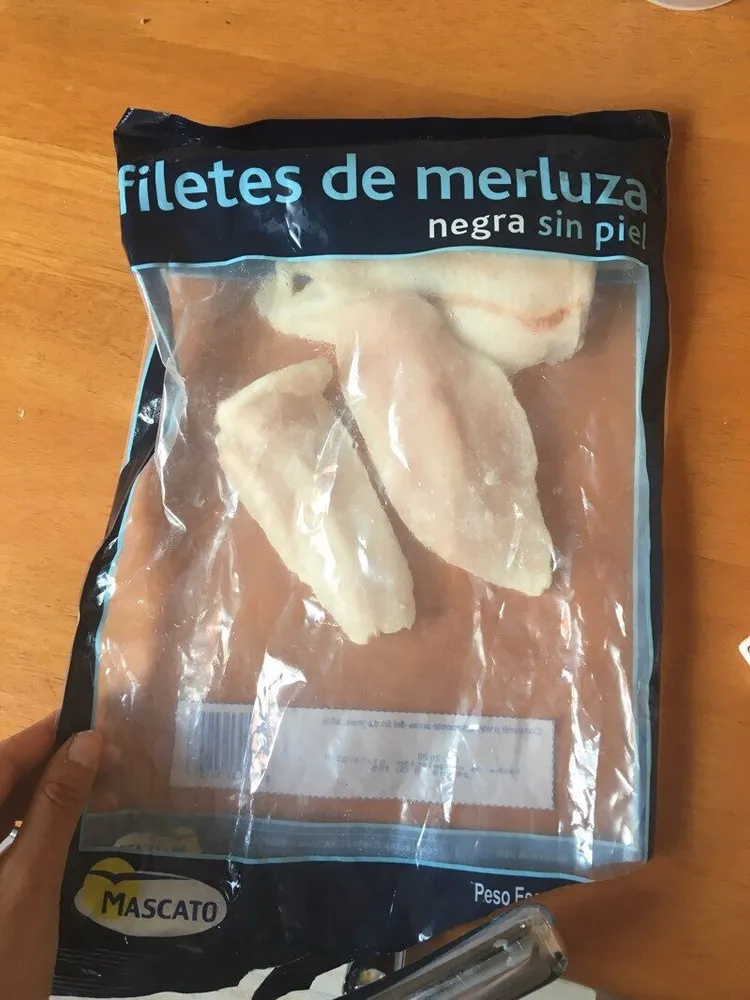 Filetes de merluza negra sin piel