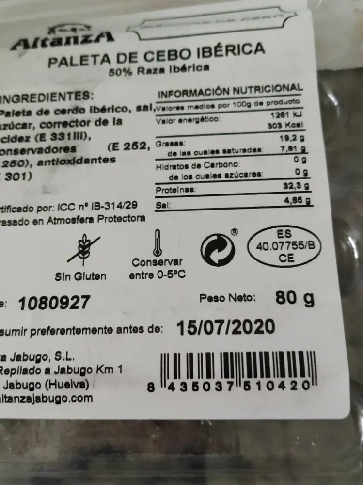 Paleta de Cebo Ibetica