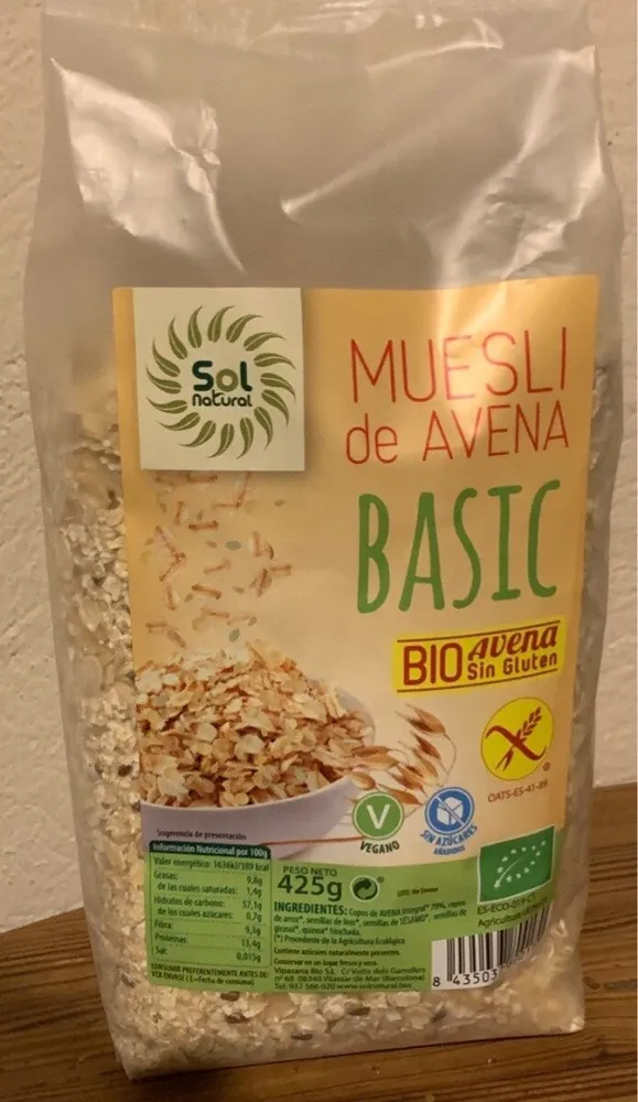 Muesli de avena basic