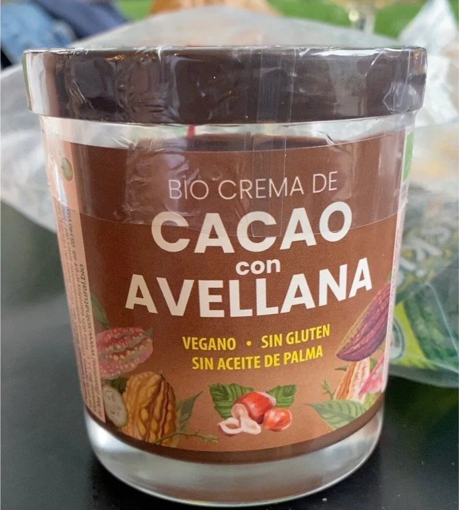 Bio crema de cacao con avellana