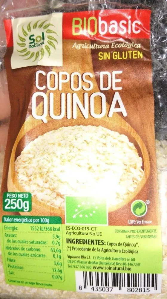 Copos de quinoa