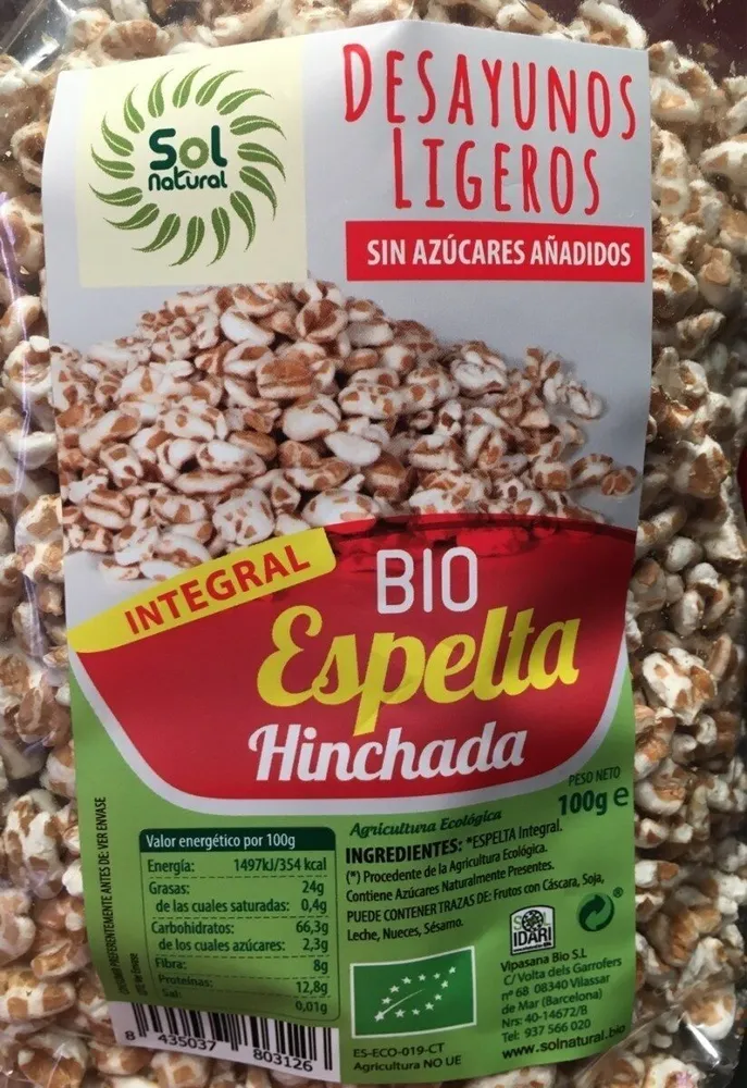 Bio Espelta hinchada integral