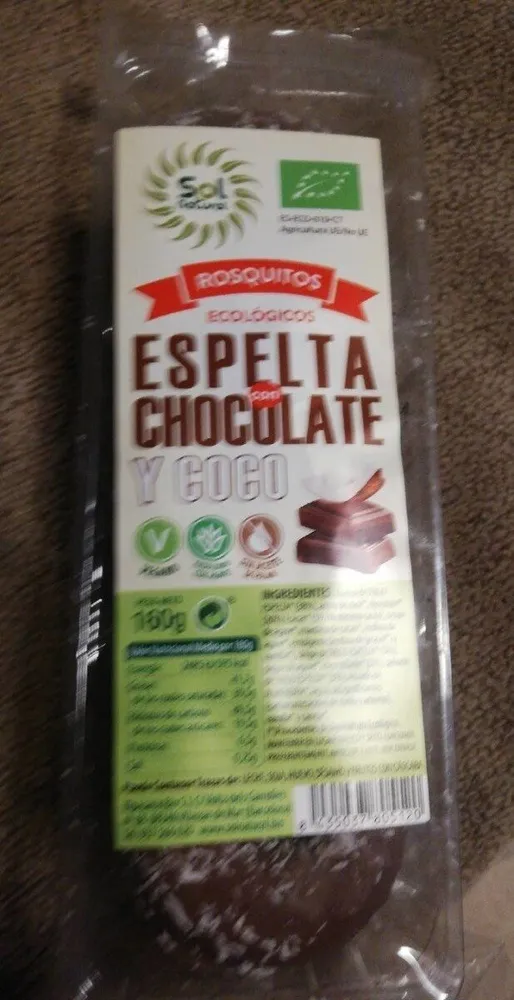 Rosquitos Ecológicos - Espelta con chocolate y coco