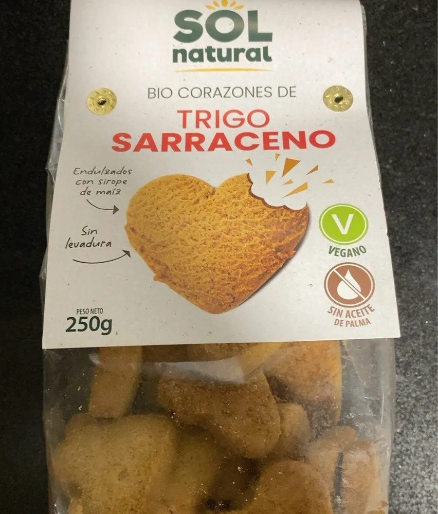 Bio corazones de trigo sarraceno