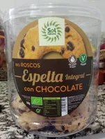 Bio roscos de espelta integral con chocolate