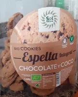 BIO cookies espelta integral chocolate  coco