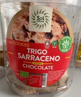Trigo sarraceno integral chocolate bio cookies