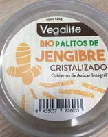 Bio palitos de jengibre cristalizado
