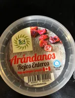 Arándanos rojos enteros