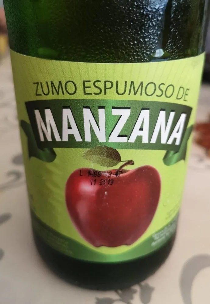 Zumo espumoso manzana