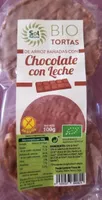 BIO TORTAS de arroz bañadas con chocolate con leche