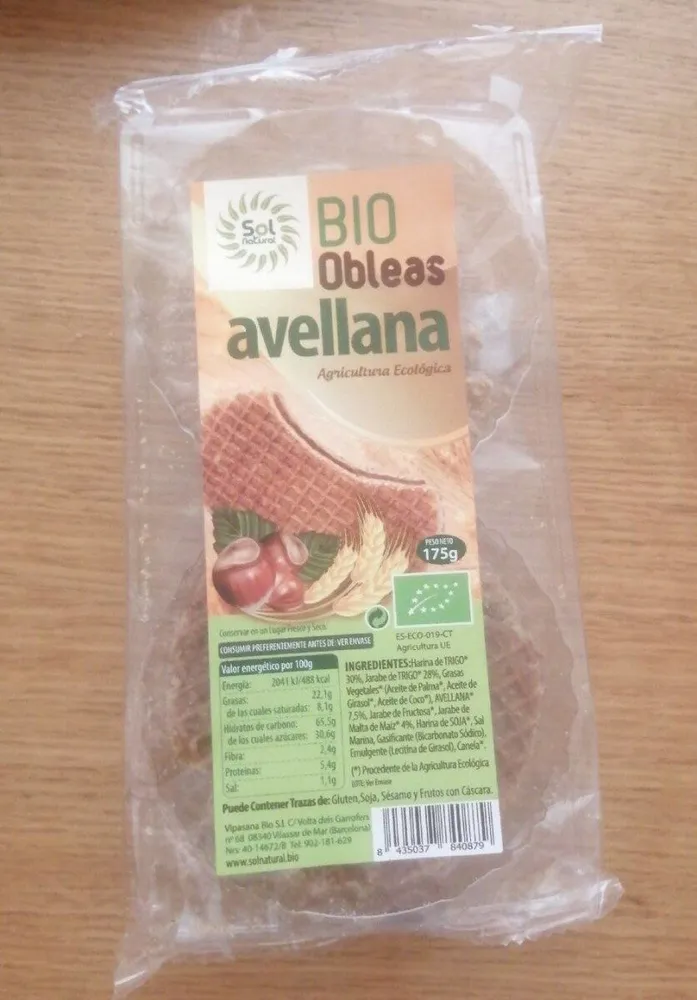Obleas avellana