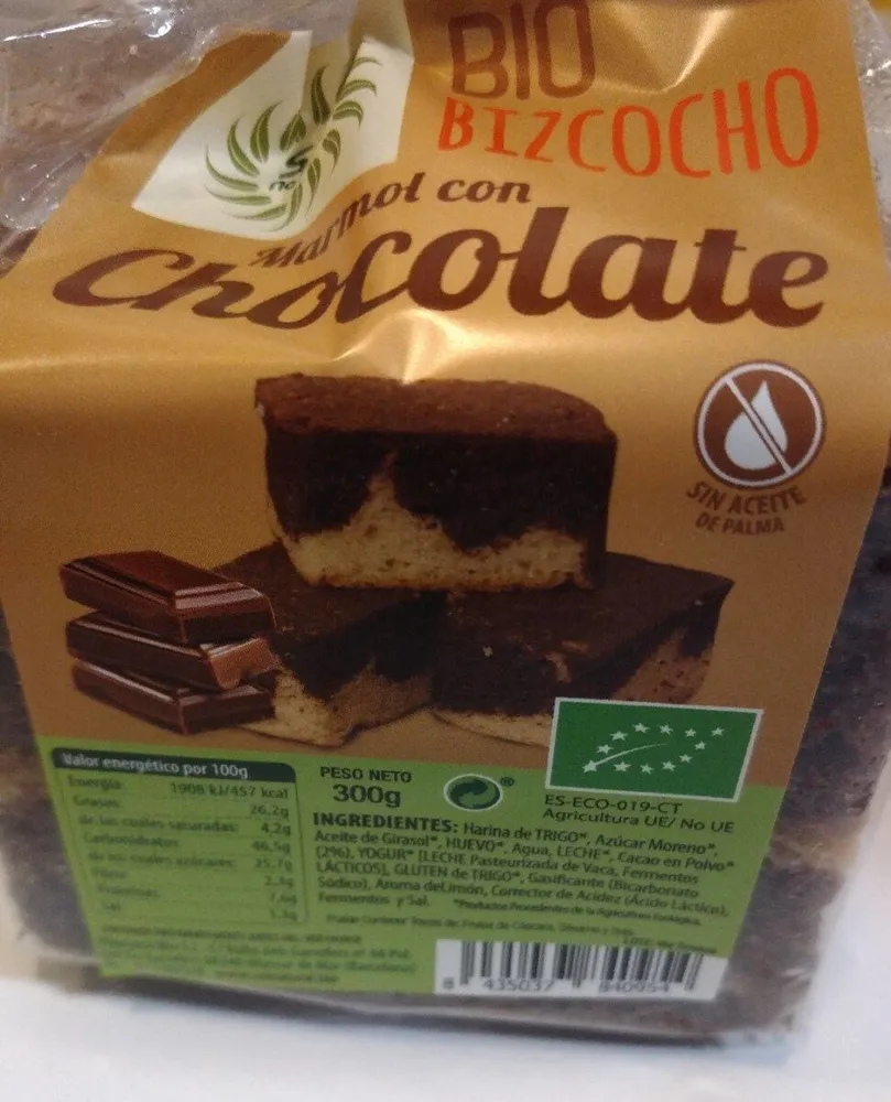 Bizcocho marmol con chocolate