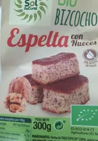 Bio bizcocho espelta con nueces