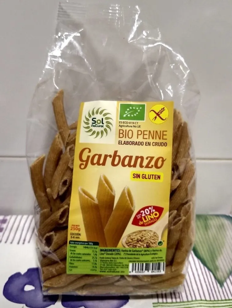 Macarrones de garbanzos