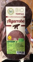 Bio tortas de arroz banadas con Algarroba