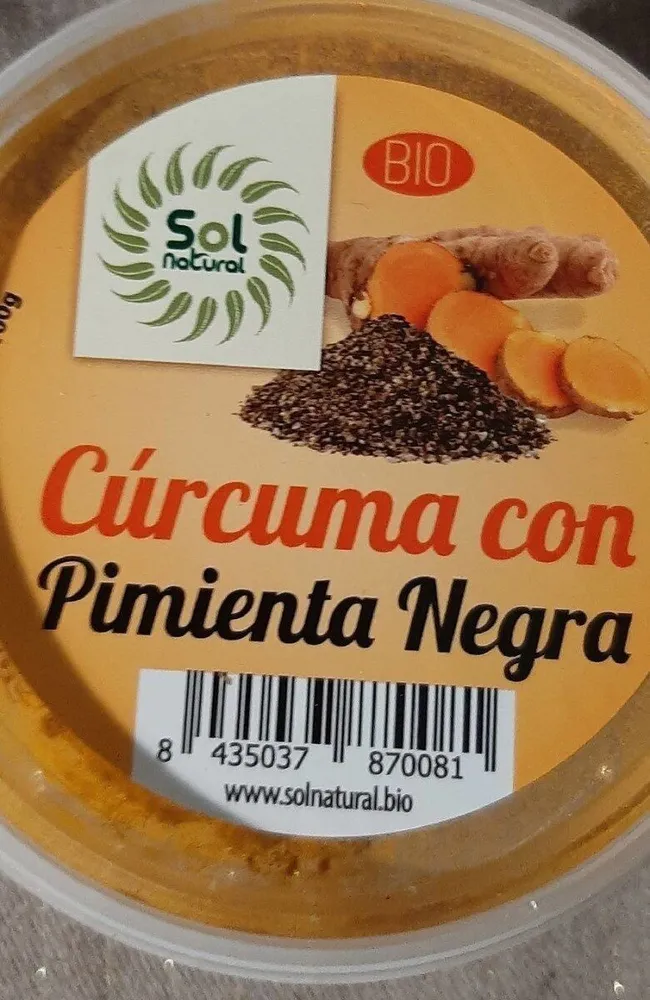 Curcuma con pimienta negra