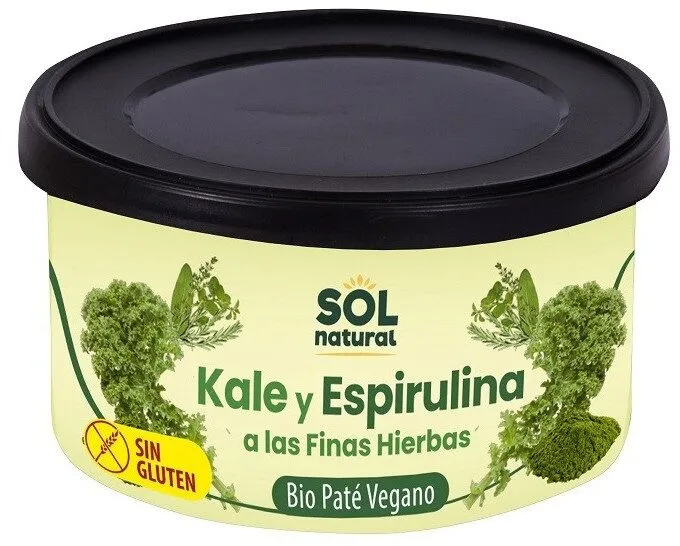 Paté vegetal de kale y espirulina a las finas hierbas