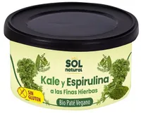 Paté vegetal de kale y espirulina a las finas hierbas