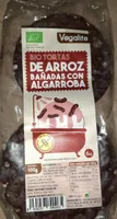 Tortas de arroz con algarroba