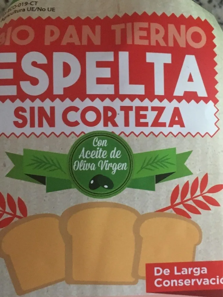 Bio pan tierno espelta sin corteza