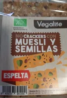 BIO crackers de espelta con muesli y semillas