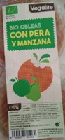 Bio obleas pera y manzana