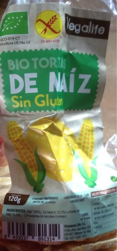 Bio tortas de maiz
