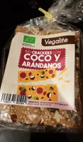 Bio crackers con coco y arándanos