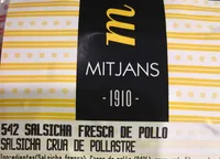 salchicha fresca de pollo