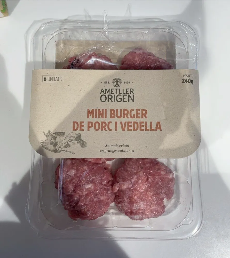 Mini burger de porcni vedella