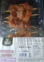 Broqueta de porc mesiterrani