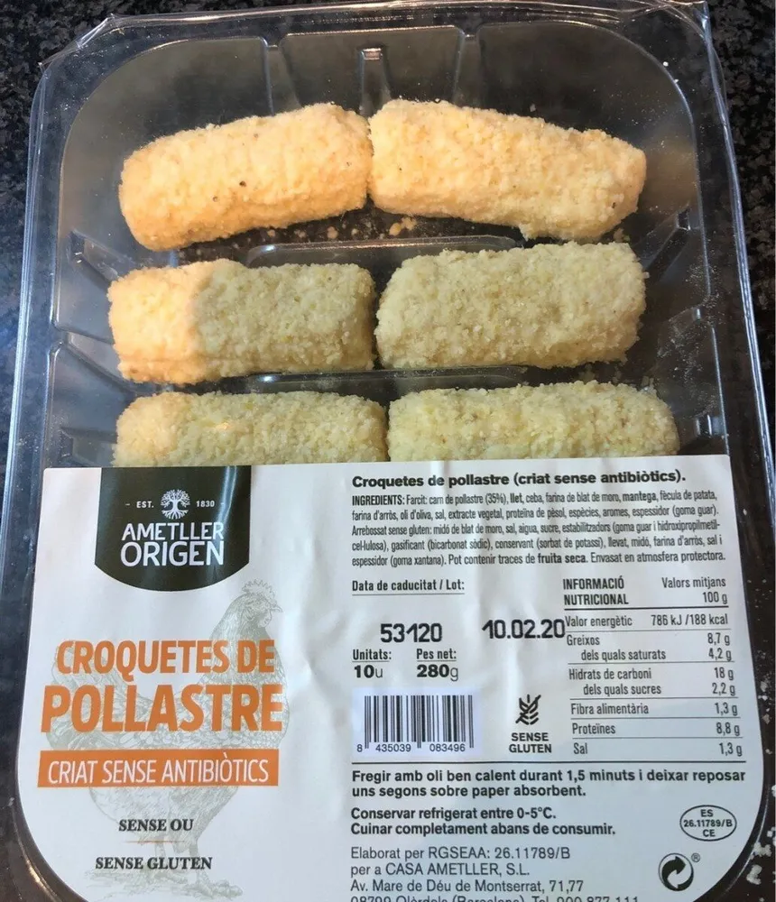 Croquetes de pollastre