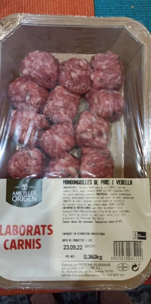 Mandonguilles de porc i vedella