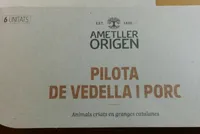 Pilota de vedella de porc